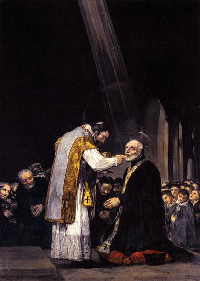Francisco de Goya La ultima comunien de san Jose de Calasanz oil painting picture